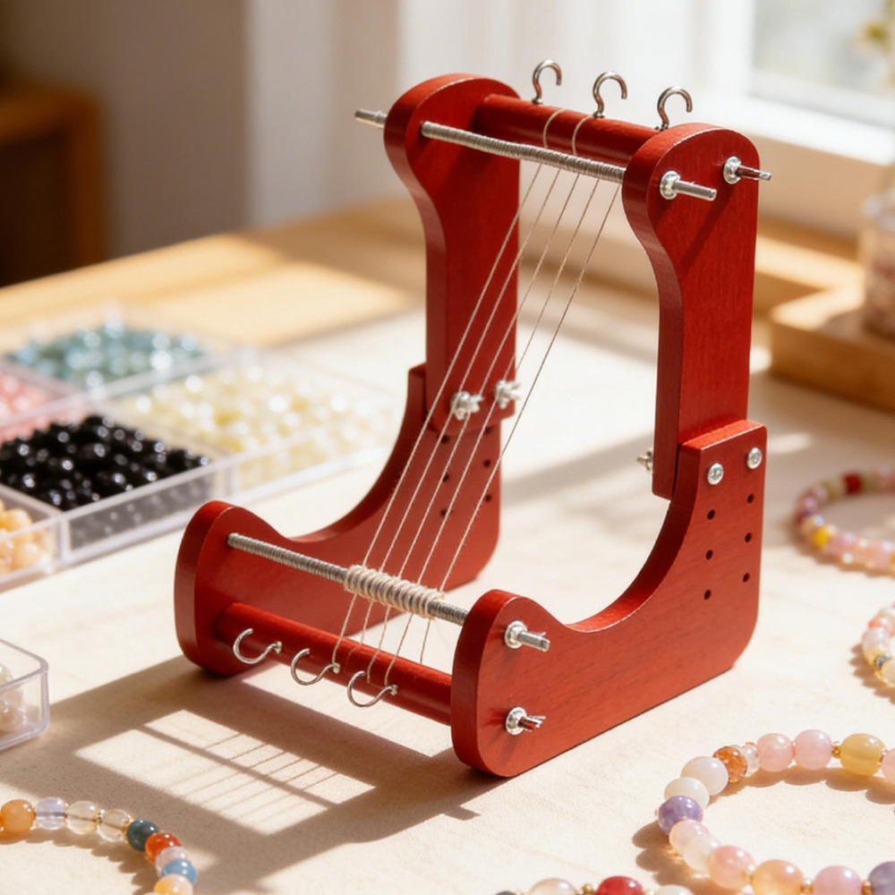 Jewelry Making - Wooden Beading Loom Kit Adjustable Length,