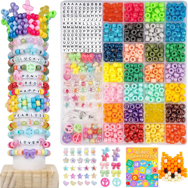 Jewelry Making Kit For Kids - Kids DIY Beads Jewelry Making Kit