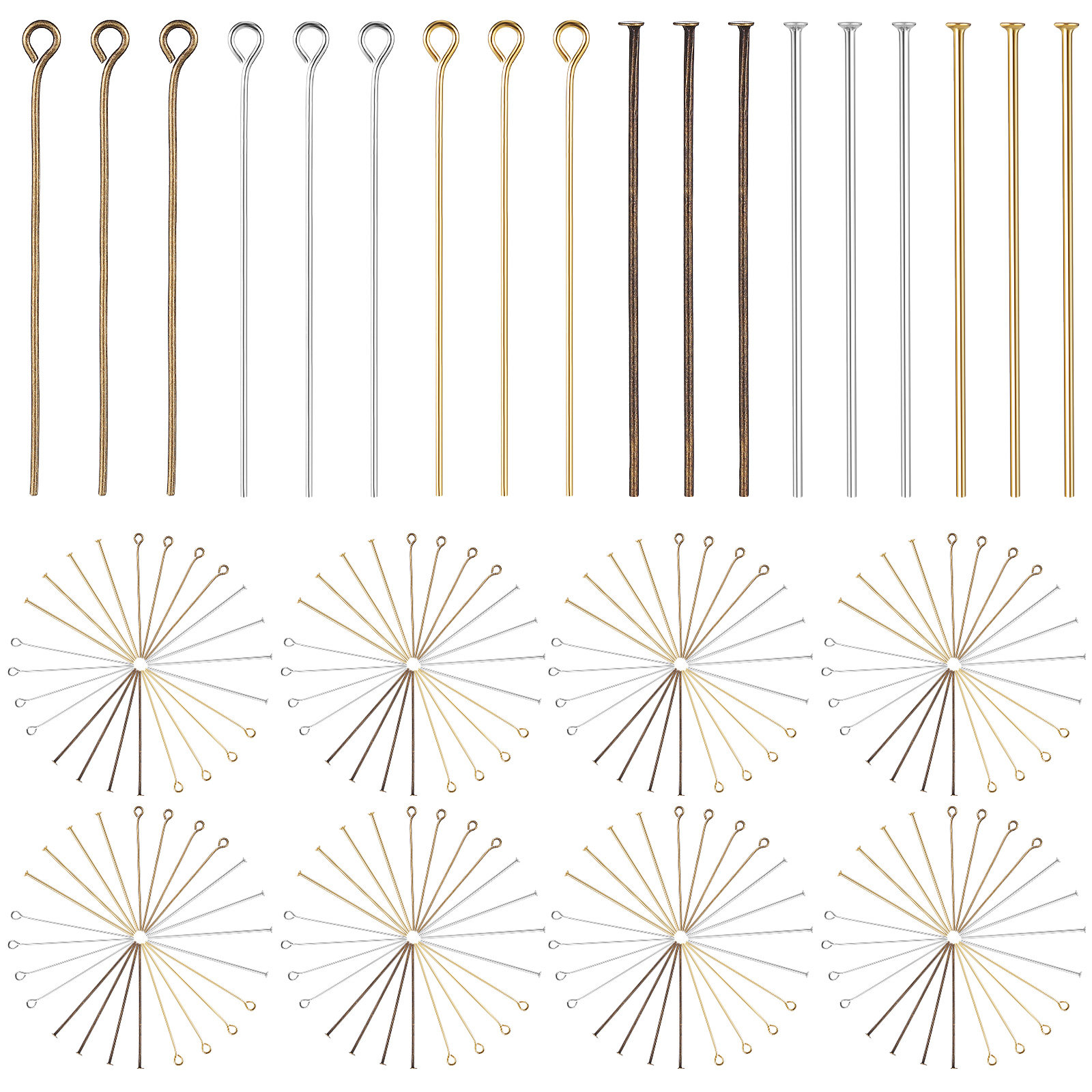 Jewelry Making Head Pins - 1Set Jewelry Making Supplies Eye Pins