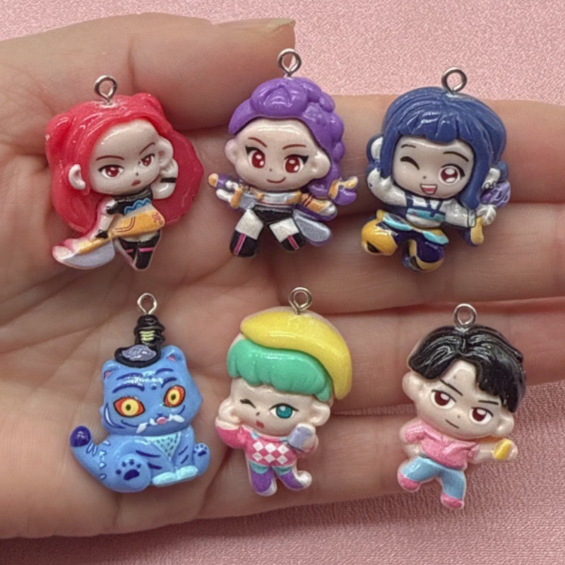 Jewelry Making - 10pcs resin cartoon pendant, DIY jewelry