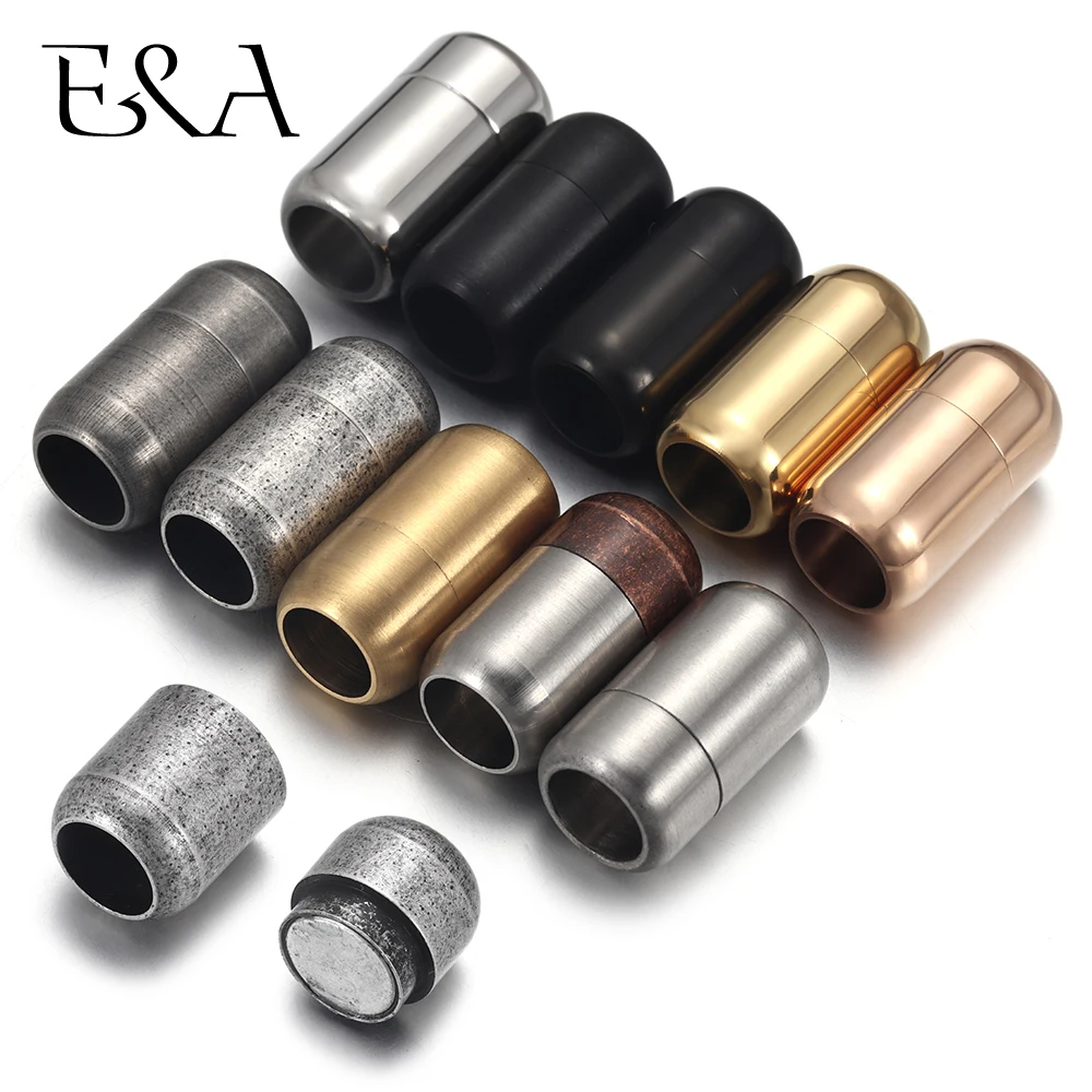 Jewelry Making Hardware - Stainless Steel 3mm-8mm Round Magnetic Clasps