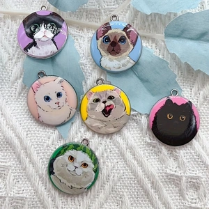 10pcs cartoon animal cat ename - Jewelry Making review and price