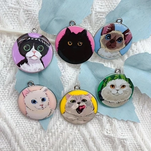 10pcs cartoon animal cat ename - Jewelry Making review and price