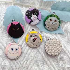 10pcs cartoon animal cat ename - Jewelry Making review and price
