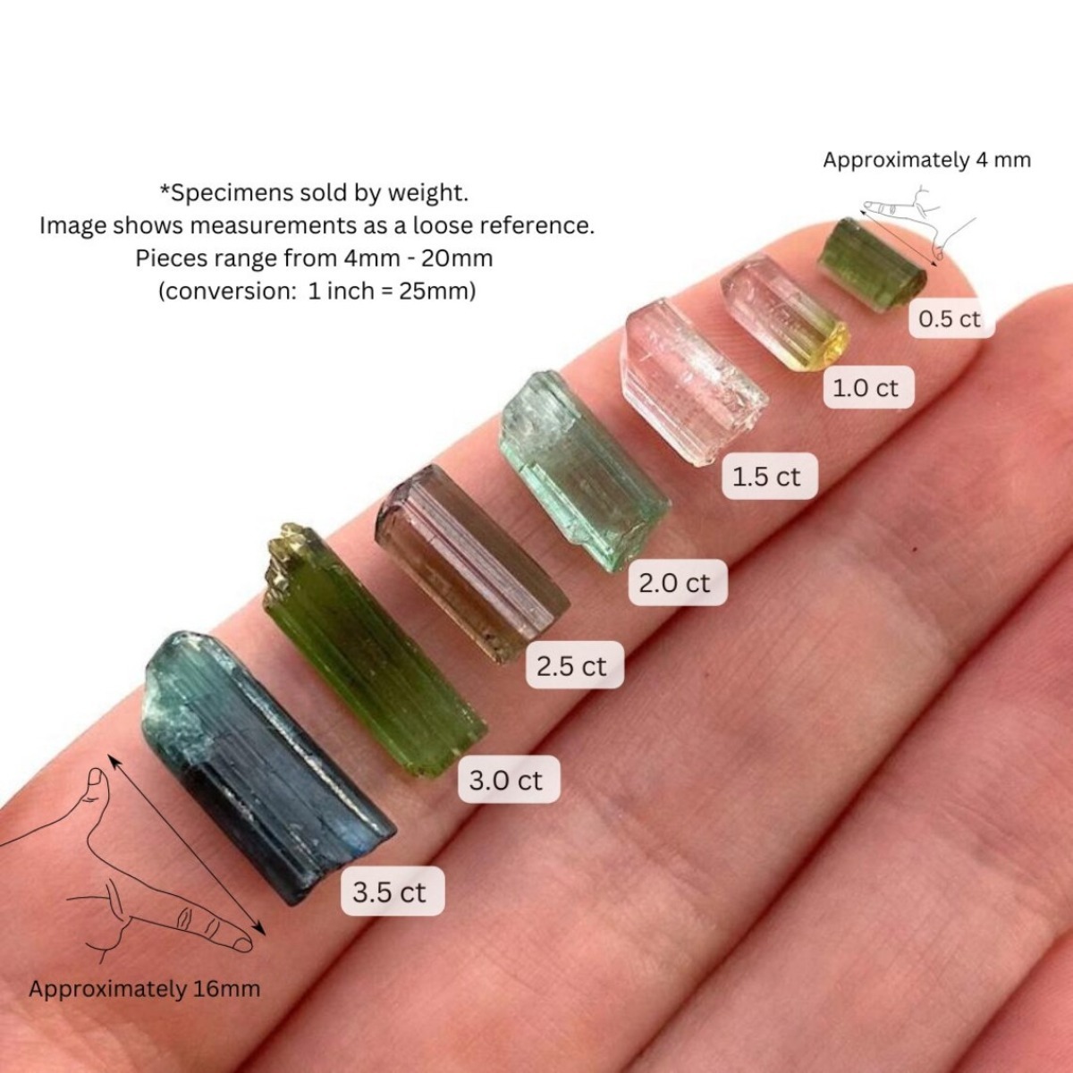 Brazilian Elbaite Crystal Poin - Jewelry Making Raw Materials review and price