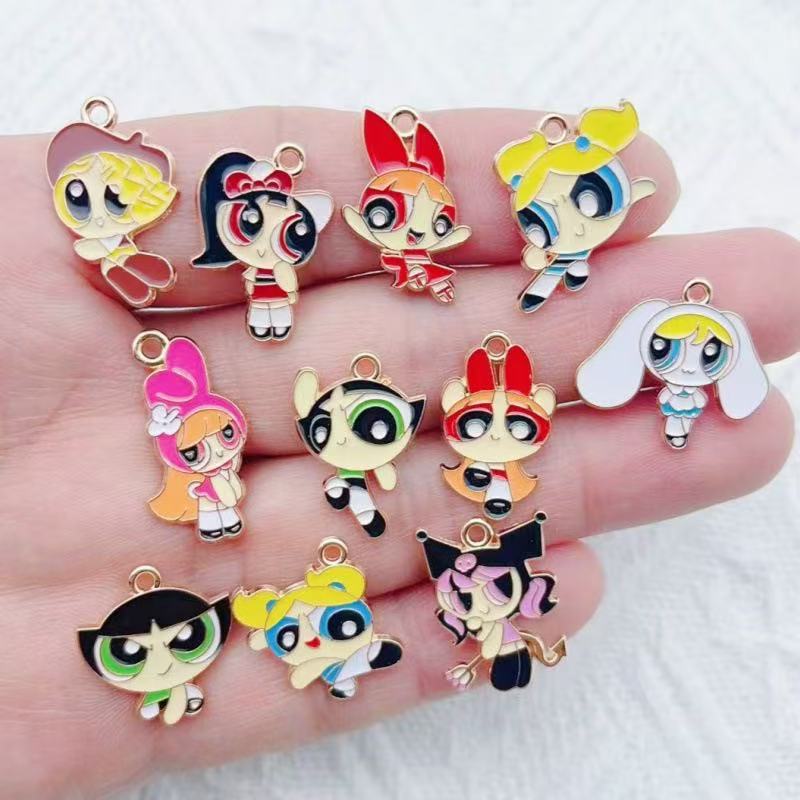 10pcs Alloy Oil-Dripping Carto - Jewelry Making review and price