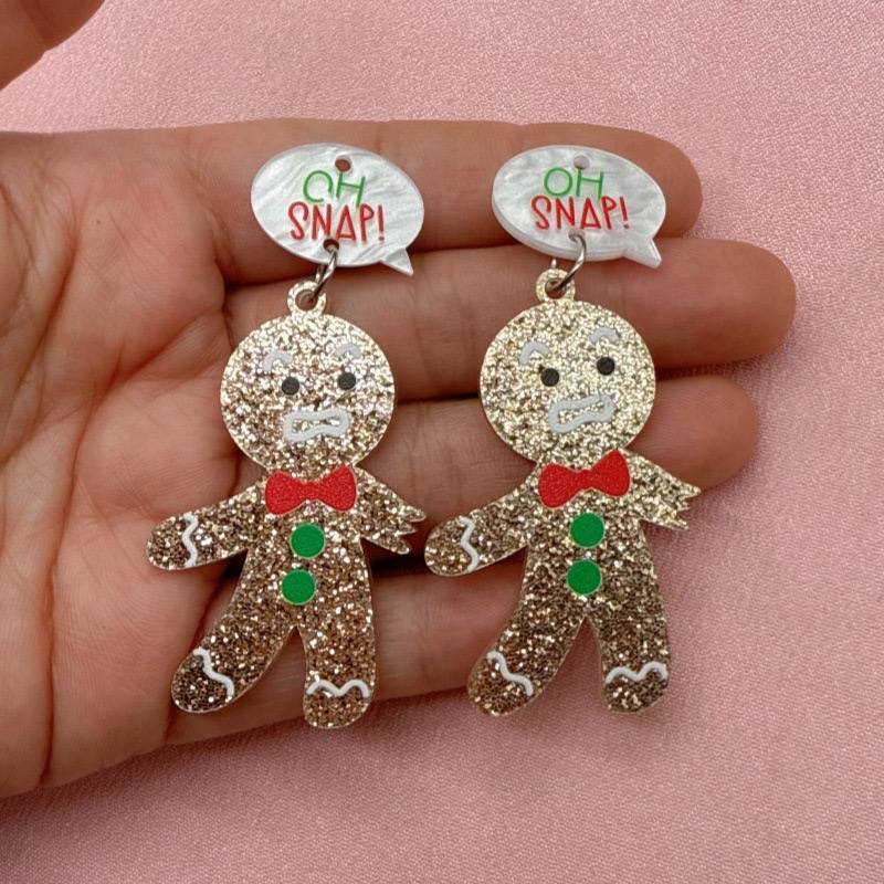 10pcs Cute Christmas Gingerbre - Jewelry Making review and price