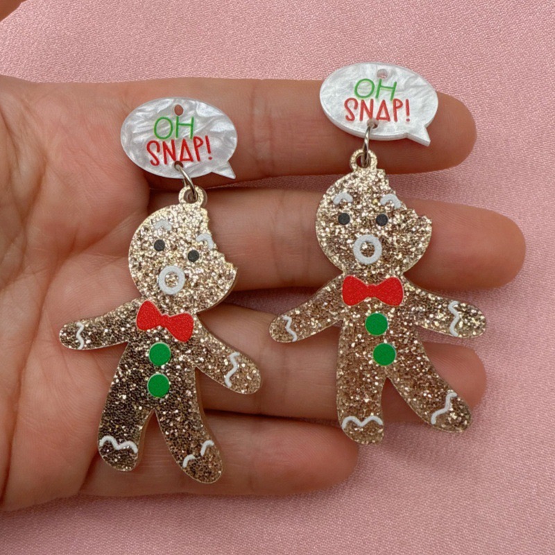 10pcs Cute Christmas Gingerbre - Jewelry Making review and price