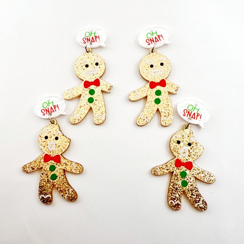 10pcs Cute Christmas Gingerbre - Jewelry Making review and price