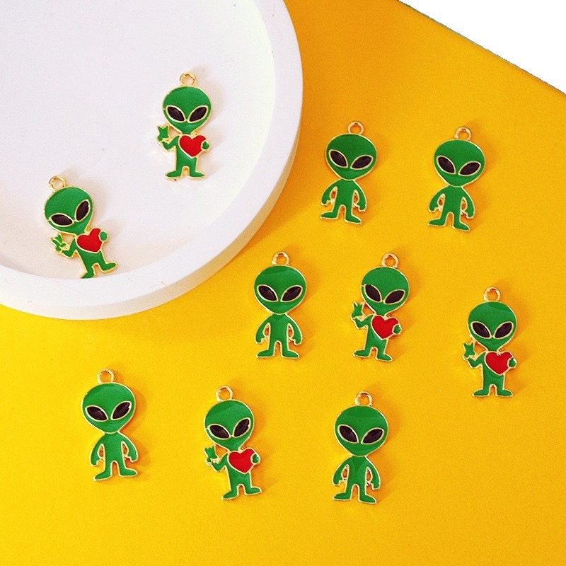 10pcs Simple Alien Alloy Drip  - Jewelry Making review and price