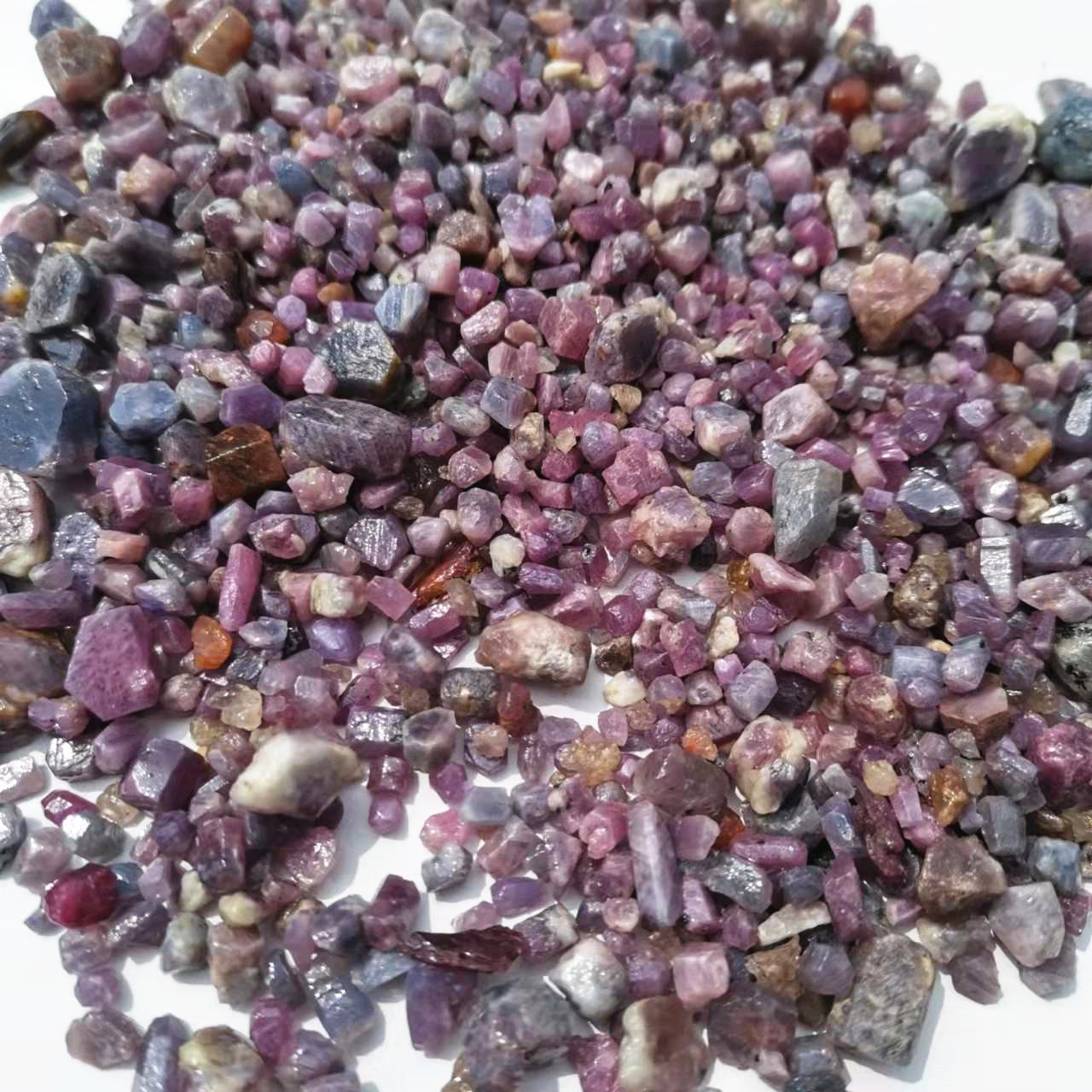 Natural Raw Purple Corundum st - Jewelry Making Raw Materials review and price