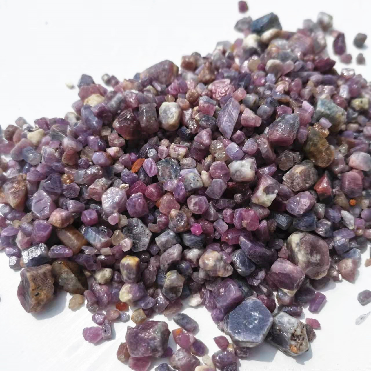 Natural Raw Purple Corundum st - Jewelry Making Raw Materials review and price