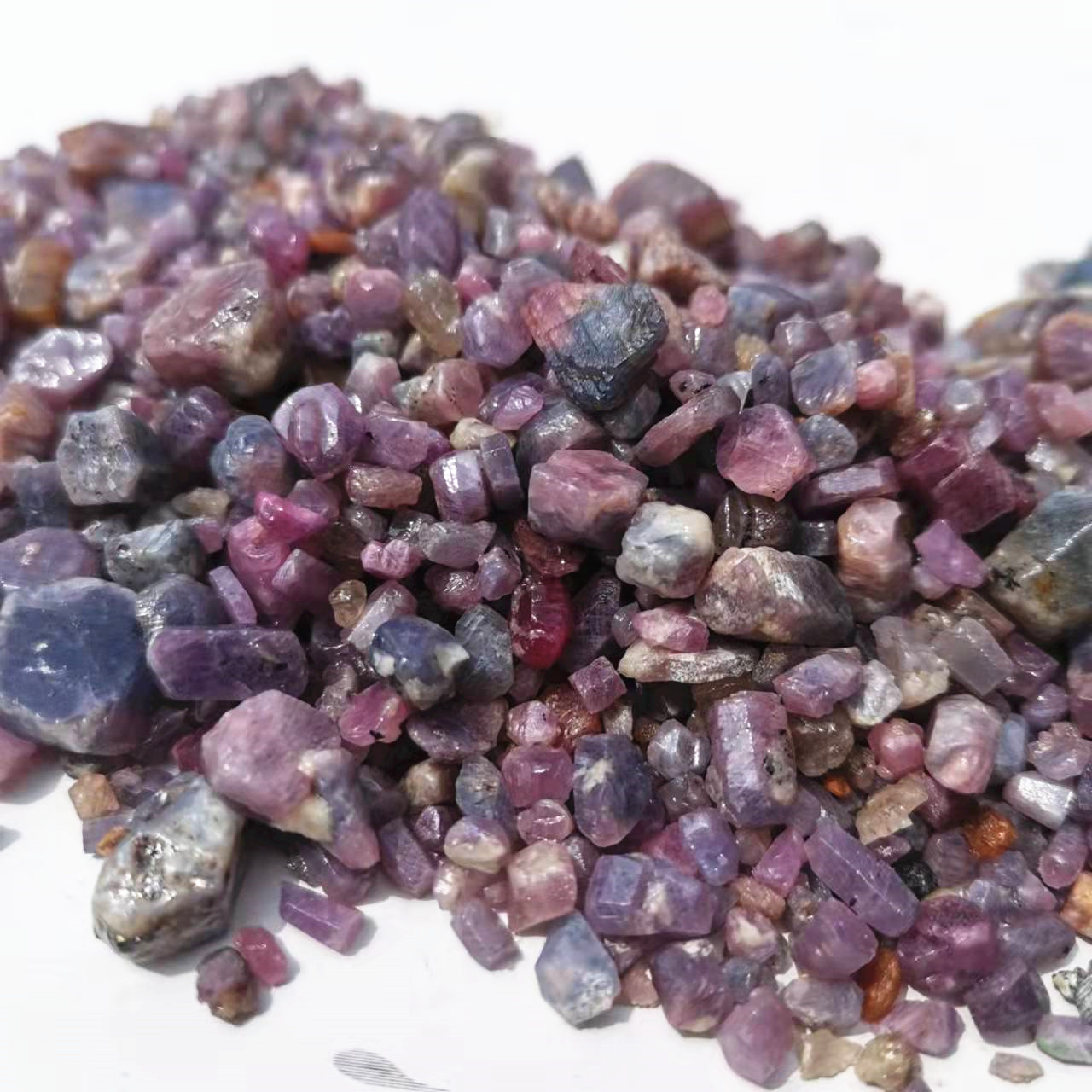 Natural Raw Purple Corundum st - Jewelry Making Raw Materials review and price