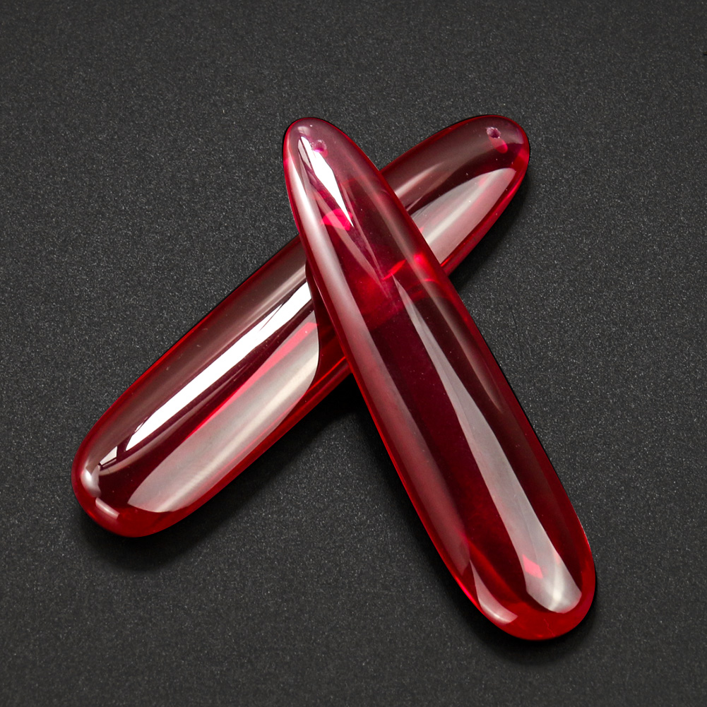 1PC Synthetic Red Corundum Rub - Jewelry Making Raw Materials review and price
