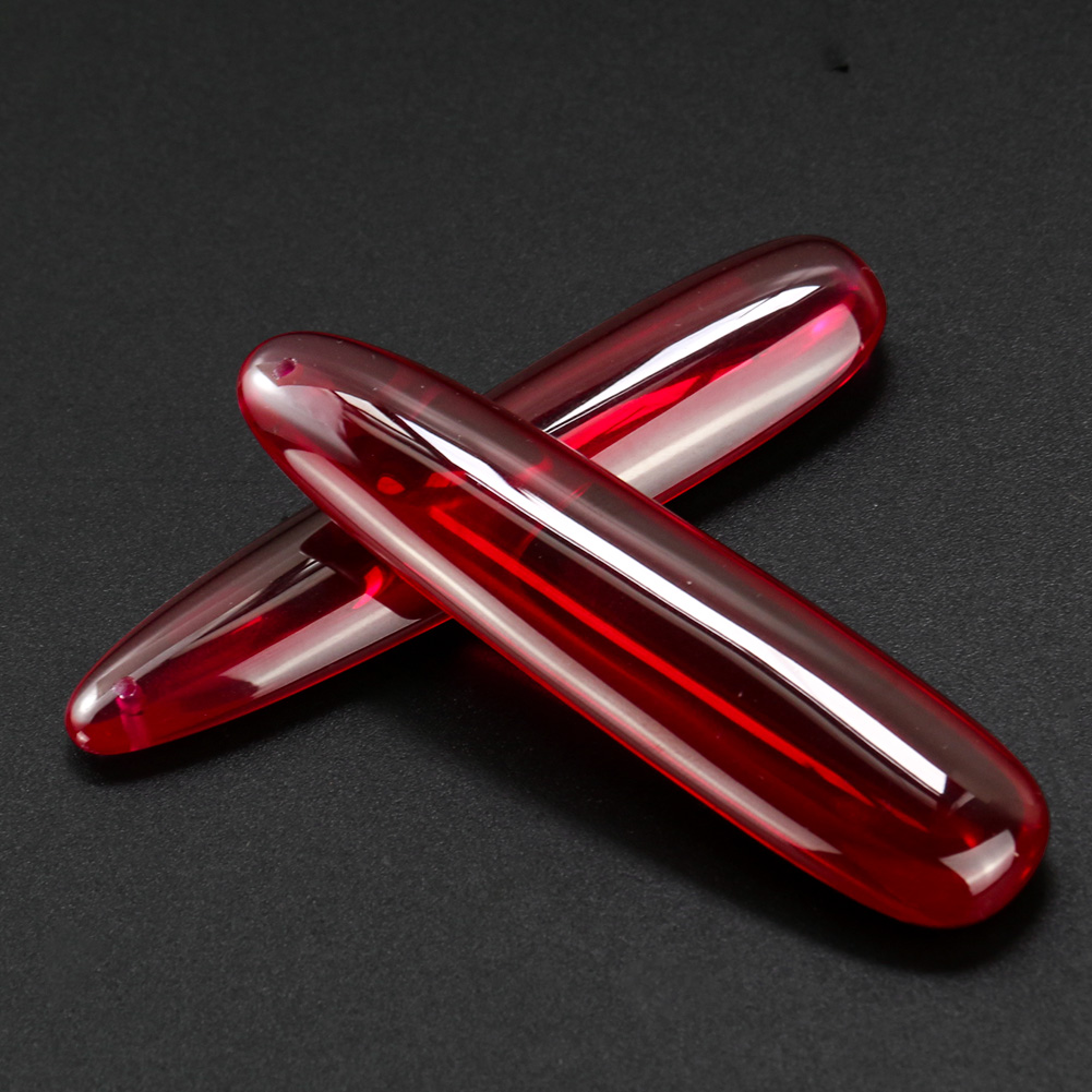 1PC Synthetic Red Corundum Rub - Jewelry Making Raw Materials review and price