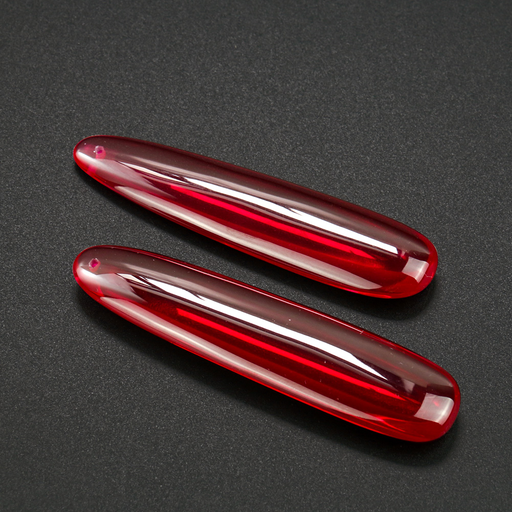 1PC Synthetic Red Corundum Rub - Jewelry Making Raw Materials review and price