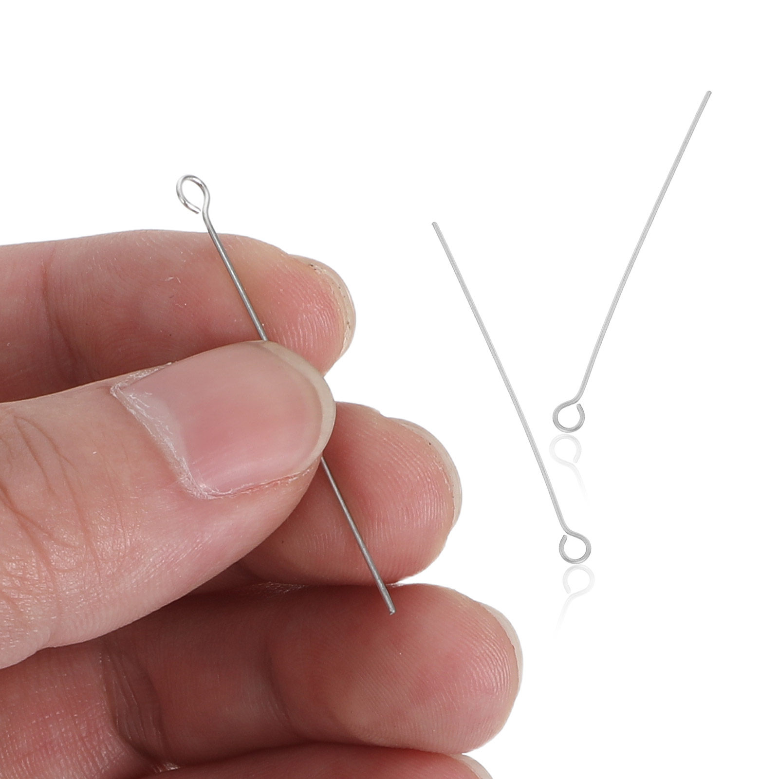 300Pcs Silver Stainless Steel  - Jewelry Making Head Pins review and price