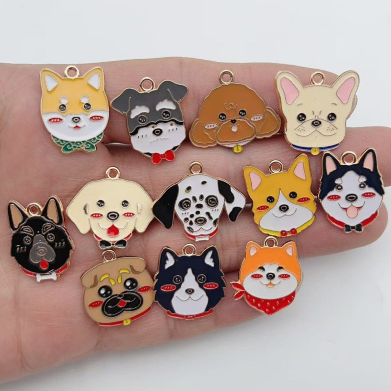 12pcs cartoon pet spotted dog  - Jewelry Making review and price