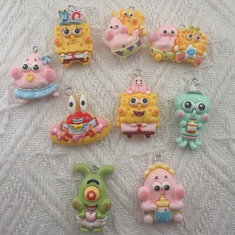 10pcs cartoon resin pendant, D - Jewelry Making review and price