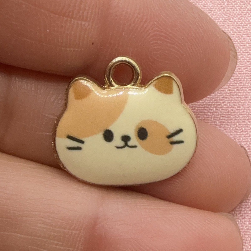 12pcs Printed Cat Head Alloy D - Jewelry Making review and price