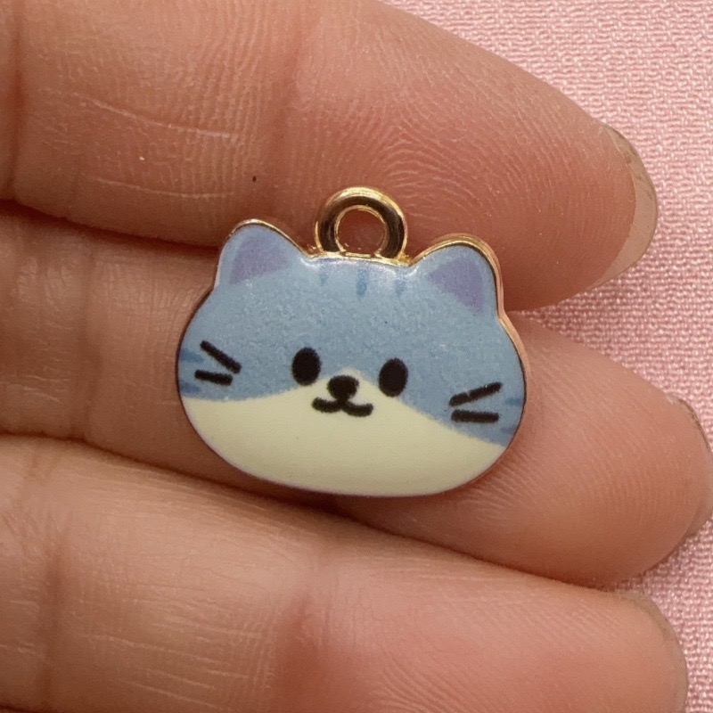 12pcs Printed Cat Head Alloy D - Jewelry Making review and price